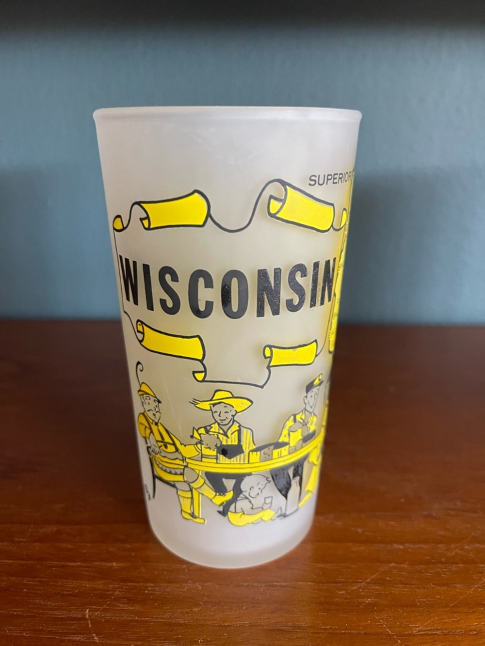 Hazel Atlas “Wisconsin” Drinking Glass
